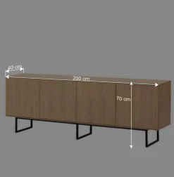 Wohnen Wohnwände<Vitrine und TV-Board Set - Jaskin (zweiteilig)