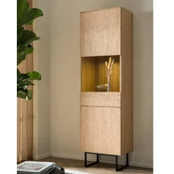 Wohnen Wohnwände<Vitrine und TV-Board Set - Jaskin (zweiteilig)