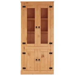 Wohnen Vitrinen<Vitrinenschrank im Mexikanischen Landhaus Look - Chrysa
