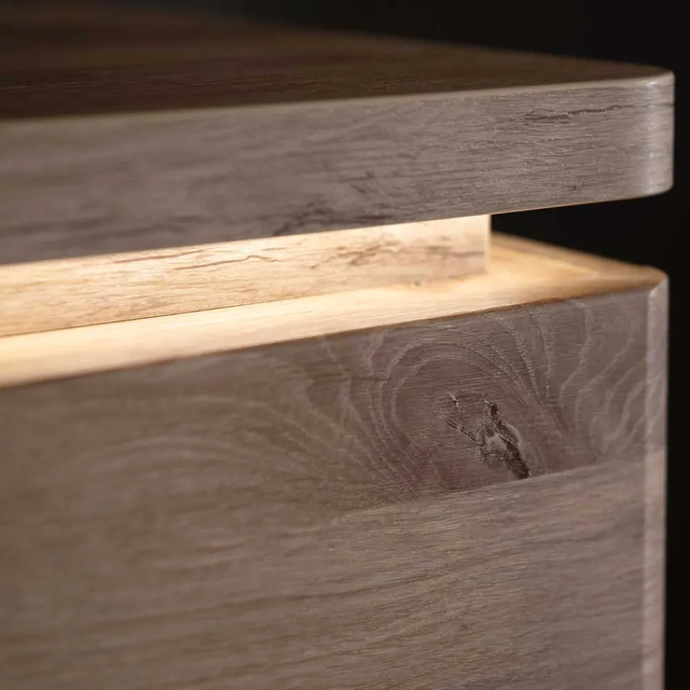 Wohnen Vitrinen<Vitrinenschrank mit LED Beleuchtung - Bekunion