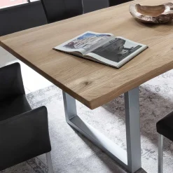 Wohnen Tische<Waldkanten Esstisch aus Wildeiche massiv - Clasina
