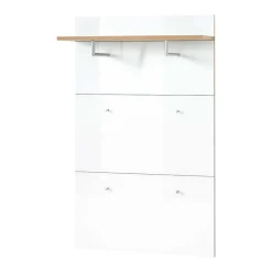 Wohnen Garderoben<Wand Garderobenpaneel in Weiß & Eiche - Reestyl