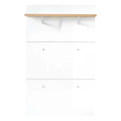 Wohnen Garderoben<Wand Garderobenpaneel in Weiß & Eiche - Reestyl