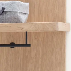 Wohnen Garderoben<Wand Hängegarderobe in Eiche Bianco - Arkadiuz