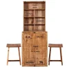 Wohnen Sitzgruppe<Wand Klapptisch & Hocker Set - Indri (dreiteilig)