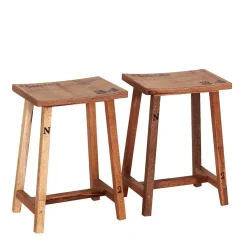 Wohnen Sitzgruppe<Wand Klapptisch & Hocker Set - Indri (dreiteilig)