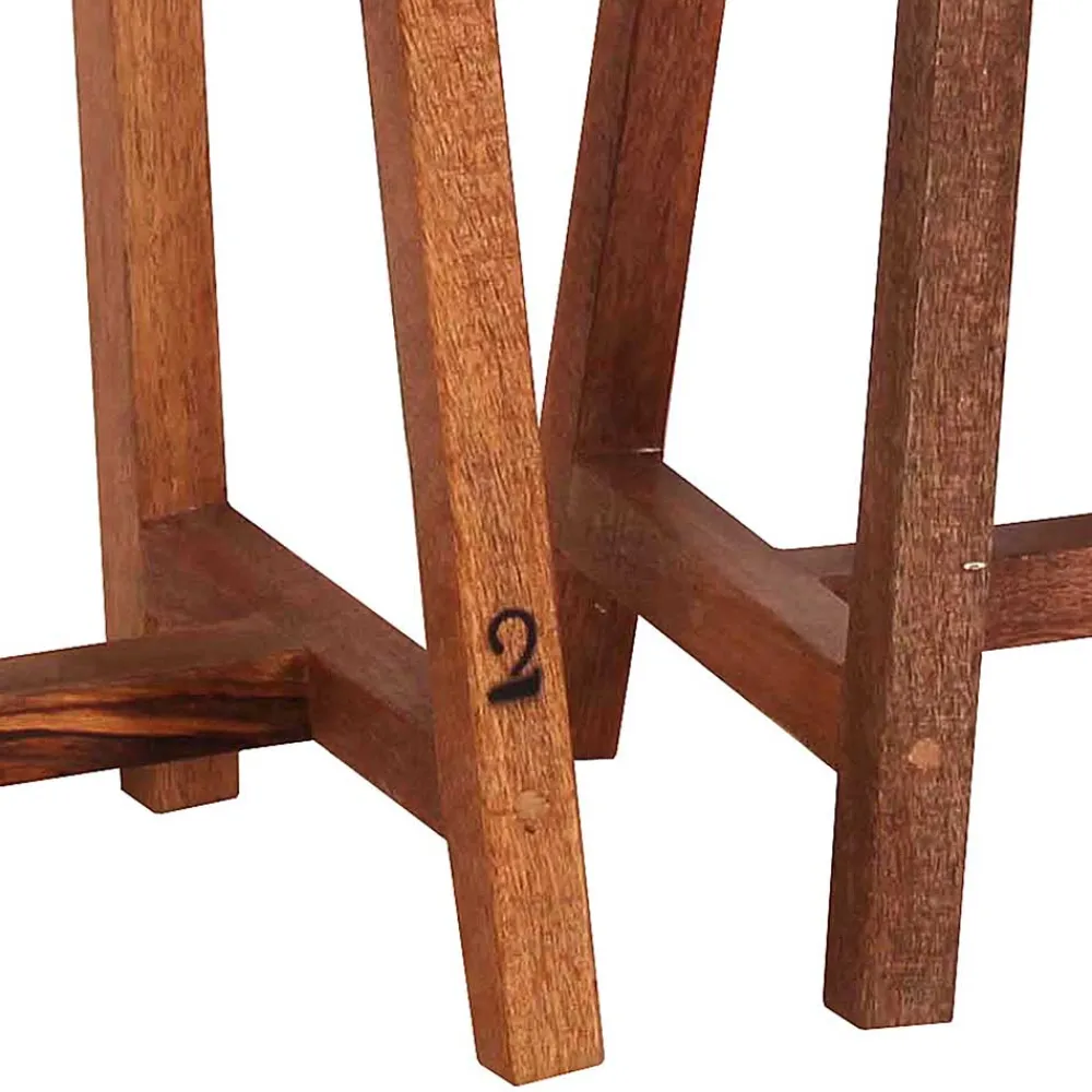 Wohnen Sitzgruppe<Wand Klapptisch & Hocker Set - Indri (dreiteilig)