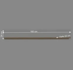 Wohnen Regale<Wandboard in Weiß und Wildeiche Optik - Niam