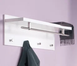 Wohnen Garderoben<Wandgarderobe Gestina in Weiß