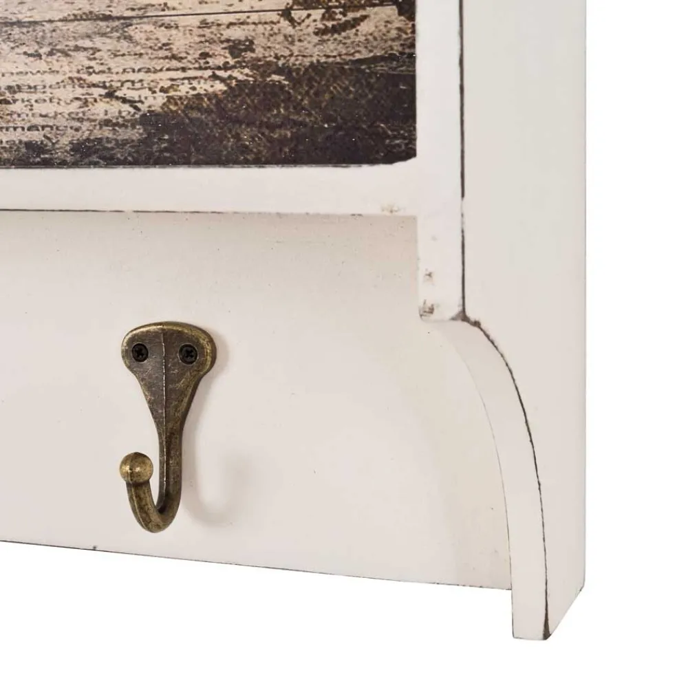 Wohnen Garderoben<Wandgarderobe Ginnos in Weiß Braun
