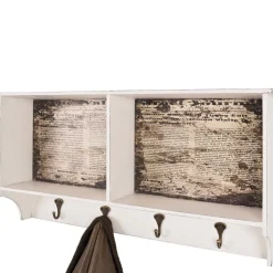 Wohnen Garderoben<Wandgarderobe Ginnos in Weiß Braun