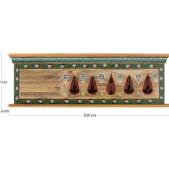 Wohnen Garderoben<Wandgarderobe handbemalt - Vareza