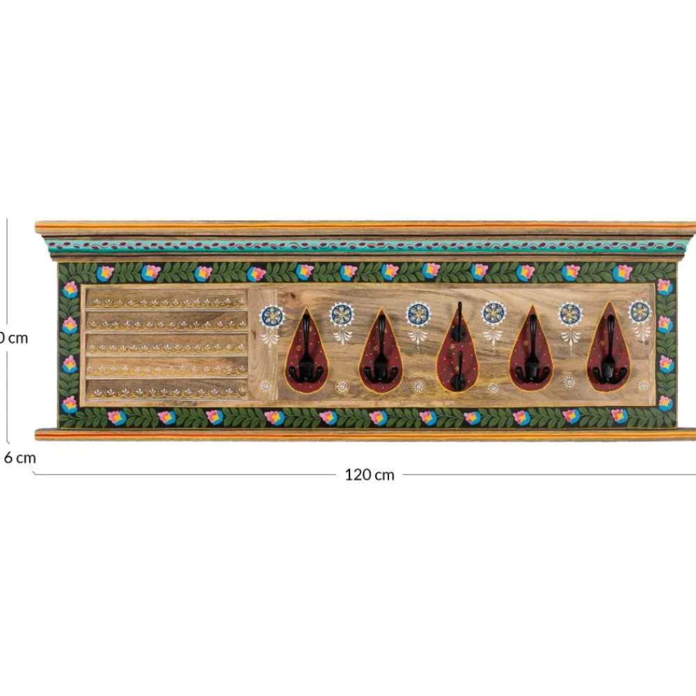 Wohnen Garderoben<Wandgarderobe handbemalt - Vareza