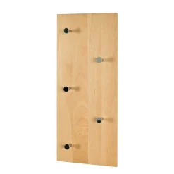 Wohnen Garderoben<Wandgarderobe mit 5 Haken Loove aus Buchenholz