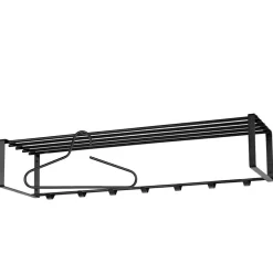 Wohnen Garderoben<Wandgarderobe mit 7 Kleiderhaken & Hutablage - Satroni