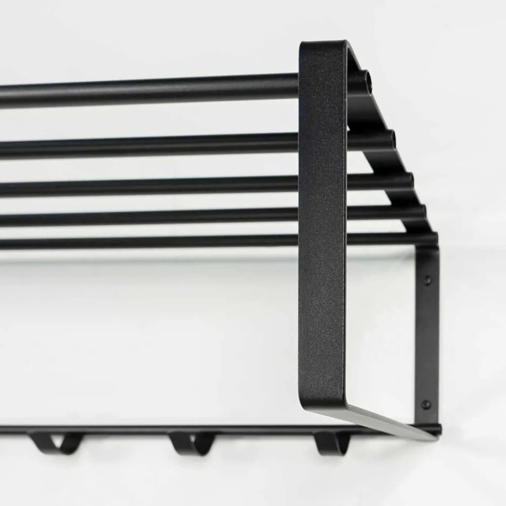 Wohnen Garderoben<Wandgarderobe mit 7 Kleiderhaken & Hutablage - Satroni