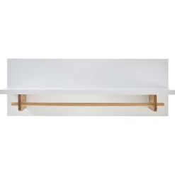Wohnen Garderoben<Wandgarderobe mit Ablageboden & Holzstange - Catia