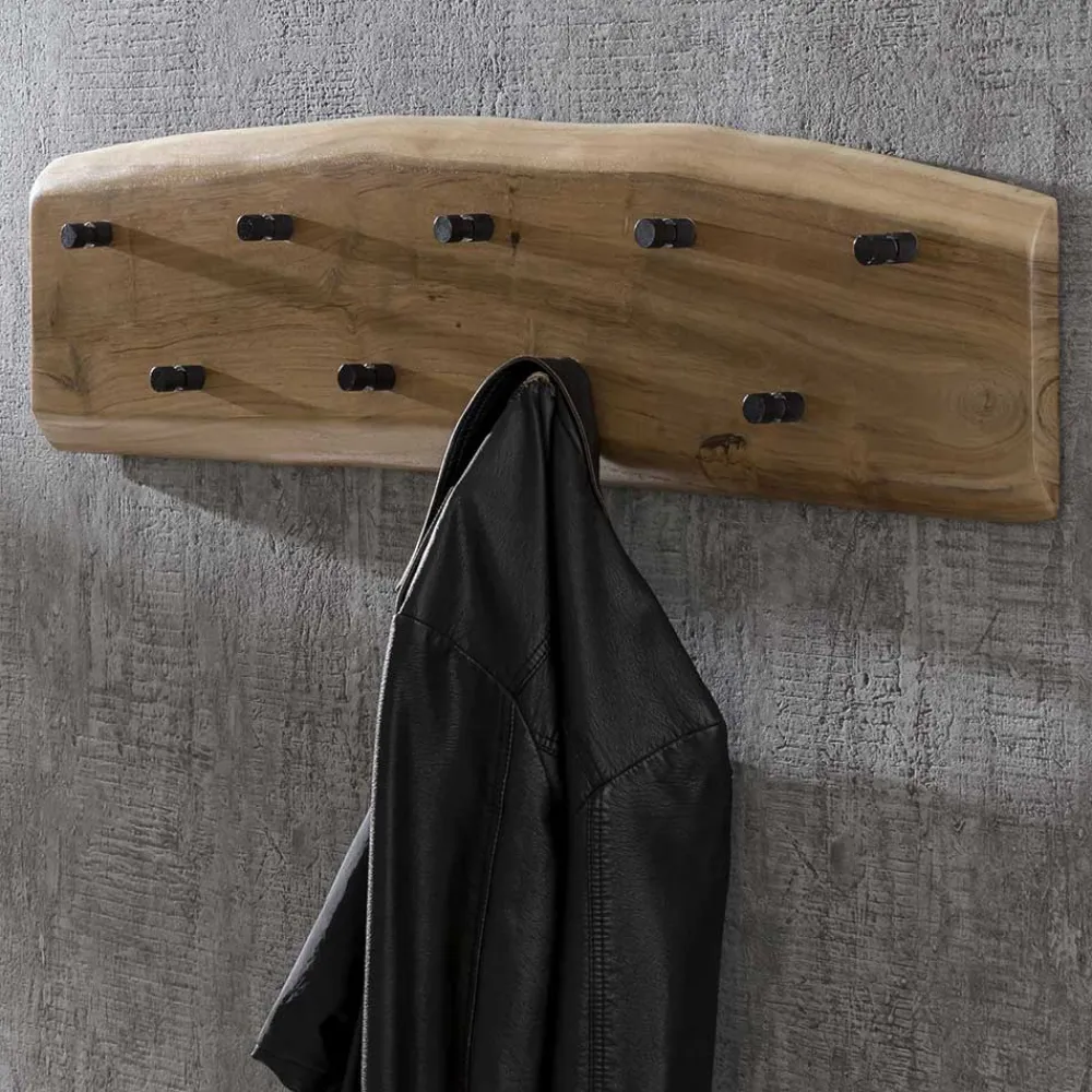 Wohnen Garderoben<Wandgarderobe mit neun Kleiderhaken - Varabera