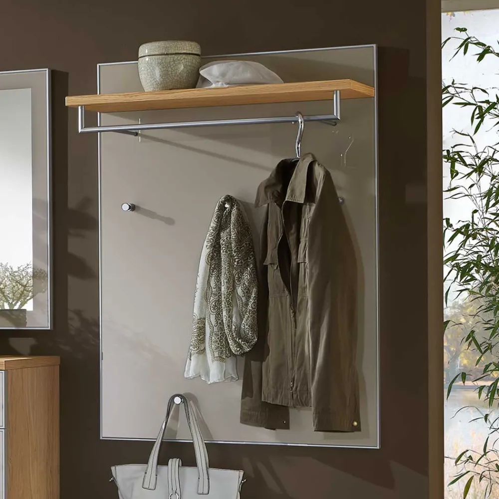 Wohnen Garderoben<Wandpaneel Garderobe Diecca in Taupe