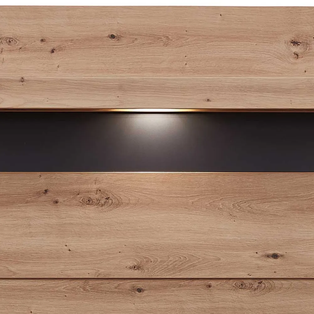 Wohnen Regale<Wandpaneel mit Ablage & LED Beleuchtung - Kuetra