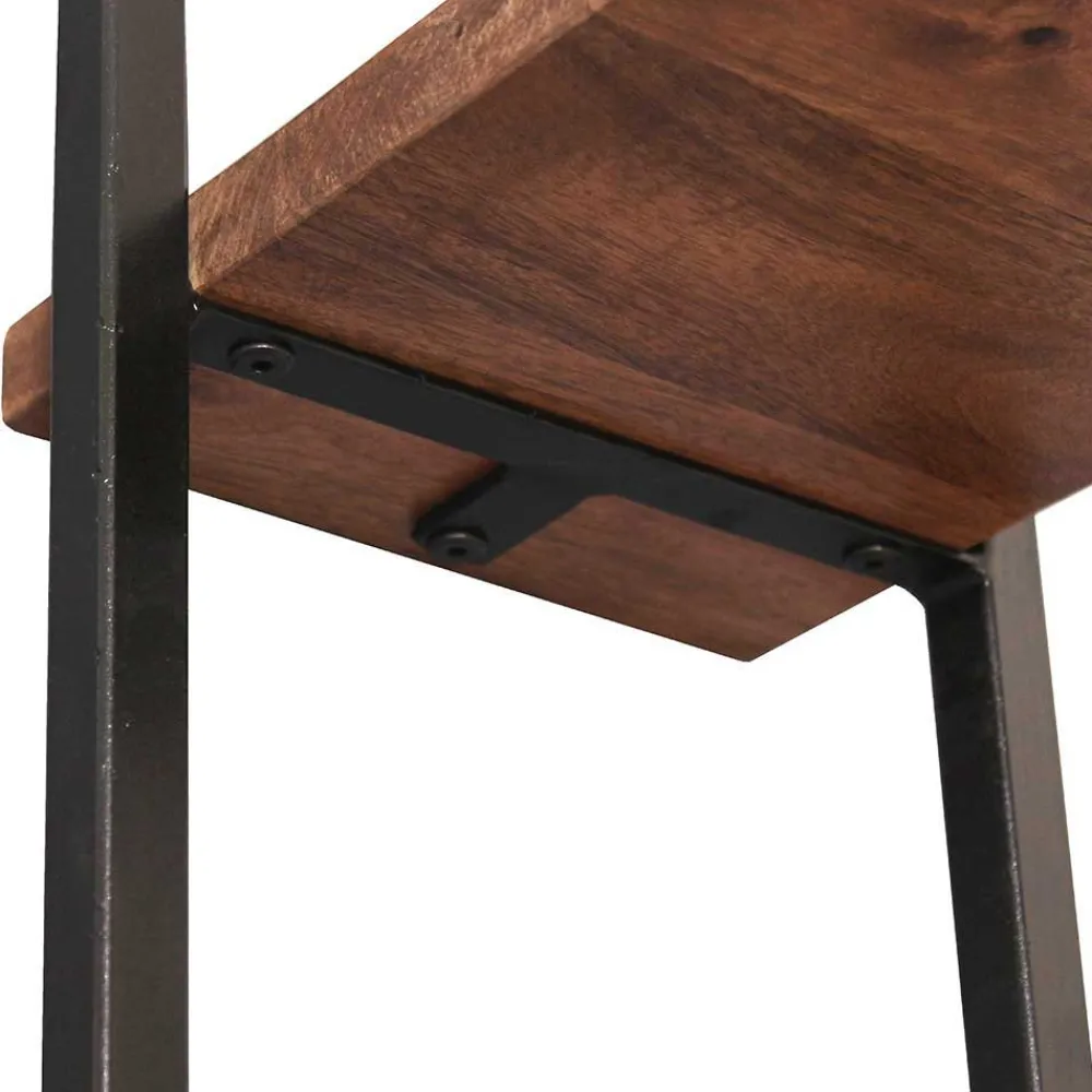 Wohnen Regale<Wandregal Set aus Metall & Massivholz - Fiorda (siebenteilig)