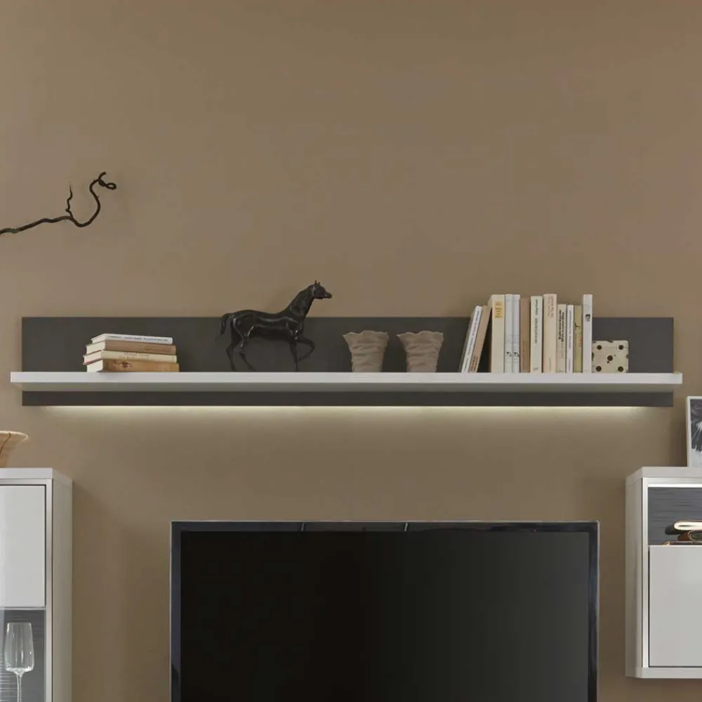 Wohnen Regale<Wandregal Tacroma mit LED Beleuchtung