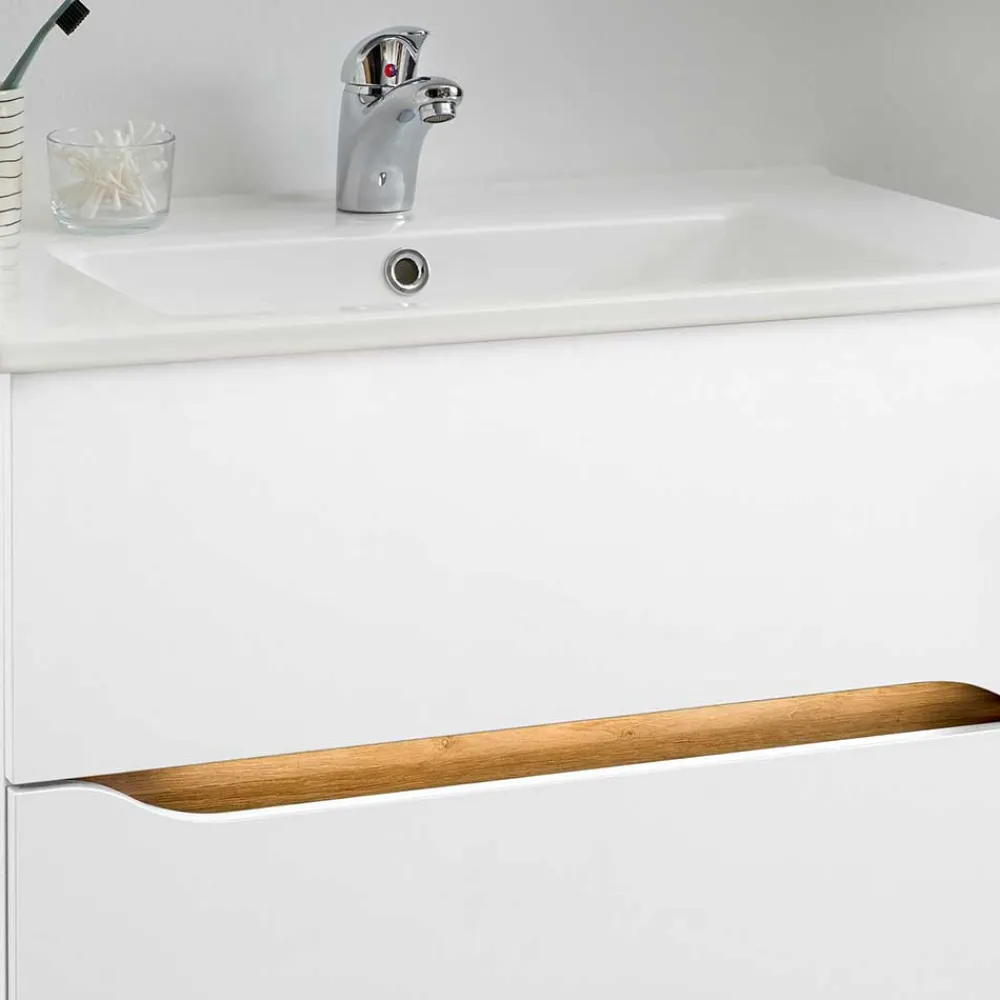 Wohnen Schränke<Waschtischkonsole mit LED Licht - Zenata