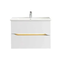 Wohnen Schränke<Waschtischkonsole mit LED Licht - Zenata