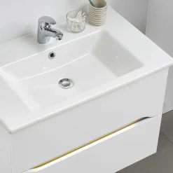 Wohnen Schränke<Waschtischkonsole mit LED Licht - Zenata