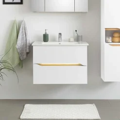 Wohnen Schränke<Waschtischkonsole mit LED Licht - Zenata