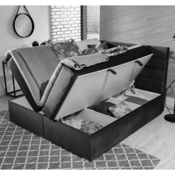 Wohnen Betten<Webstoff Boxbett in Magenta - Kitchin