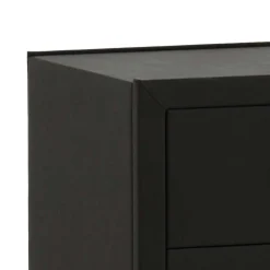 Wohnen Kommoden<Webstoff Nachtkonsole Castania in Schwarz