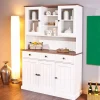 Wohnen Kommoden<Weiß Brauner Buffetschrank aus Kiefernholz - Vatina