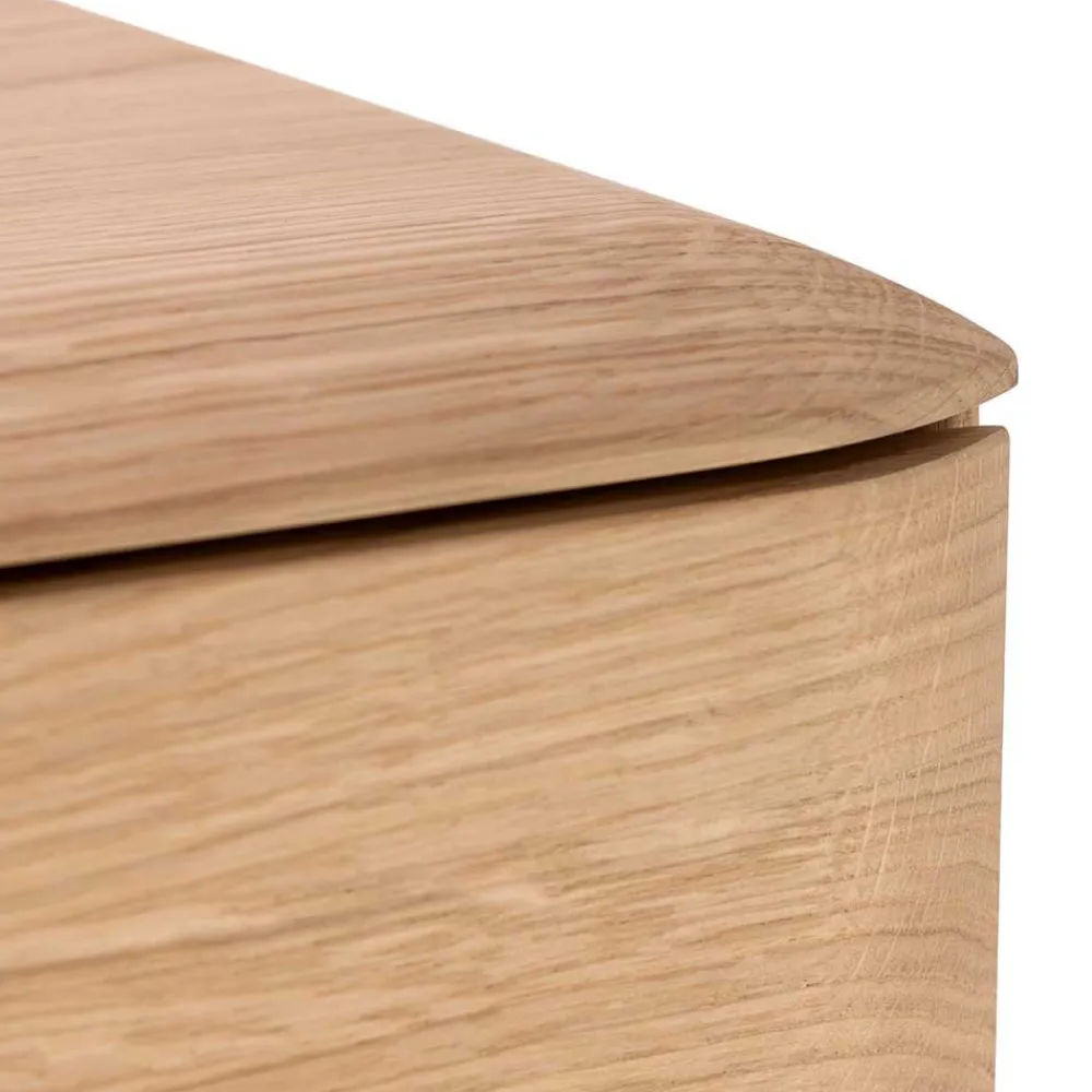 Wohnen Tv & Hifi-Möbel|Lowboards<Weiß geöltes TV Board aus Eiche Massivholz - Bakaras