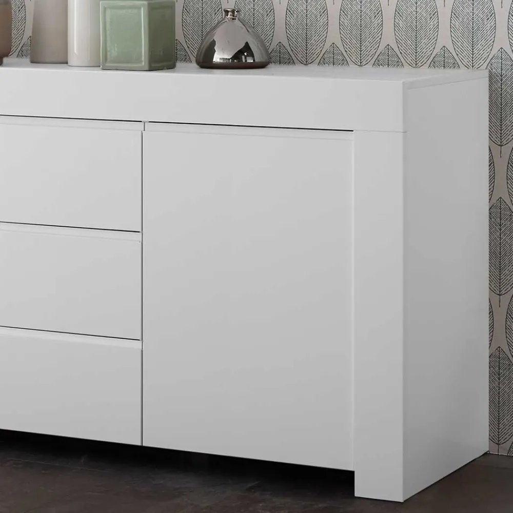 Wohnen Sideboards<Weiß lackiertes Sideboard mit 184 cm Breite - Mikes I
