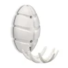 Wohnen Garderoben<Weiße Design Klapphaken in Oval - Egetaria (6er Set)