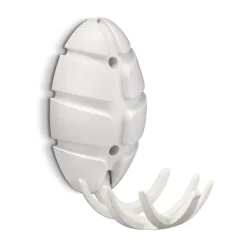 Wohnen Garderoben<Weiße Design Klapphaken in Oval - Egetaria (6er Set)