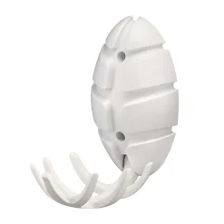 Wohnen Garderoben<Weiße Design Klapphaken in Oval - Egetaria (6er Set)