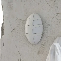 Wohnen Garderoben<Weiße Design Klapphaken in Oval - Egetaria (6er Set)