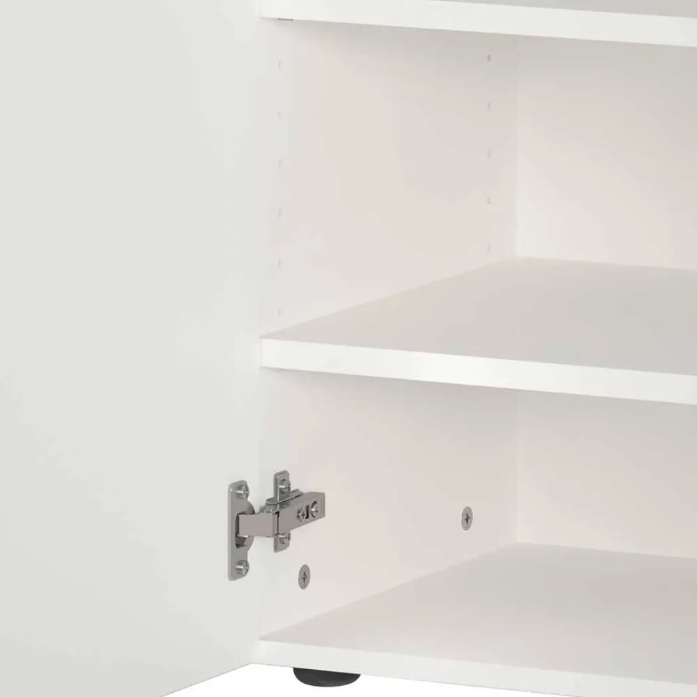 Wohnen Garderoben<Weiße Flureinrichtung mit Glasbeschichtung - Kofi (fünfteilig)