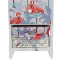 Wohnen Kommoden<Weiße Hochkommode im Flamingo Style - Vivossa