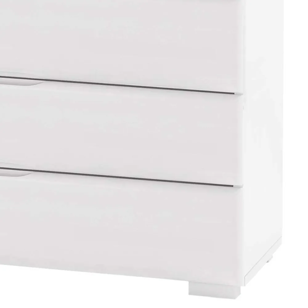 Wohnen Sideboards|Kommoden<Weiße Holzkommode Anvidia aus Buche massiv