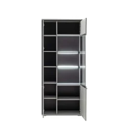 Wohnen Vitrinen<Weiße Stauraumvitrine in modernem Design - Loazin
