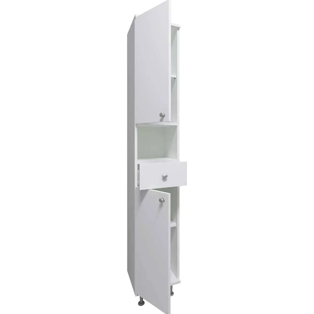 Wohnen Schränke<Weißer Badezimmer Hochschrank 30x185x31 cm - Huanga