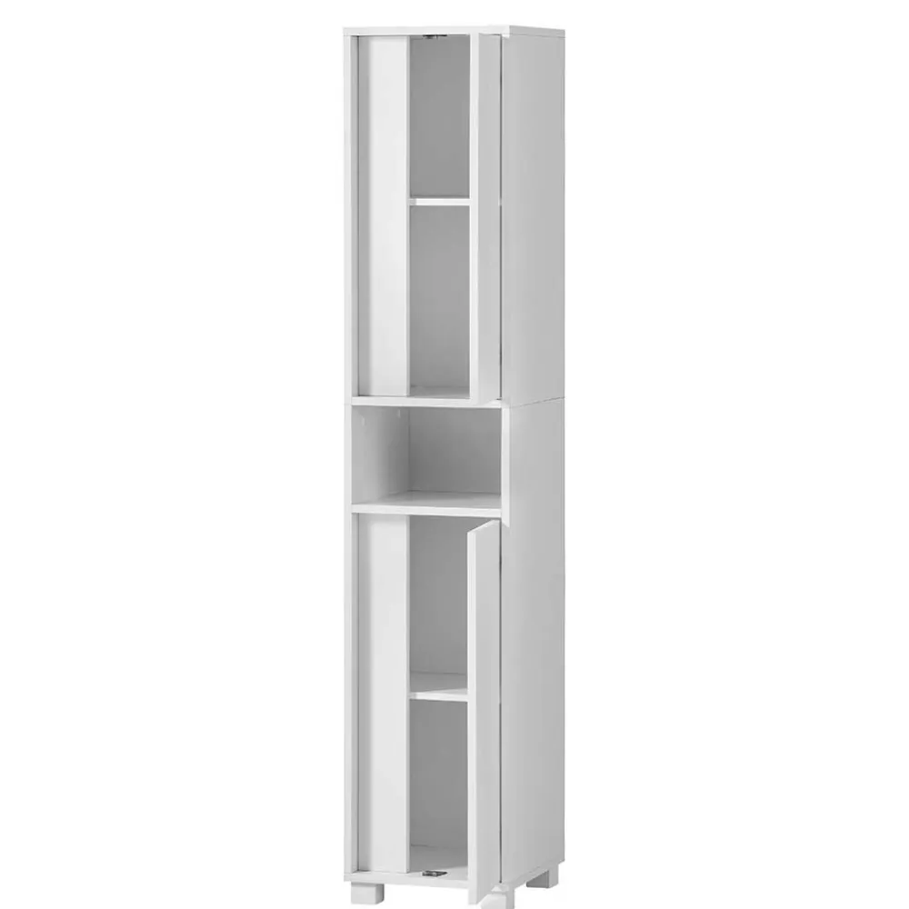 Wohnen Schränke<Weißer Badezimmerschrank 165 cm hoch - Seriacus