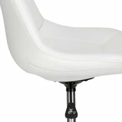 Wohnen Stühle<Weißer Drehstuhl mit Kunstleder Schalensitz - Chiloena