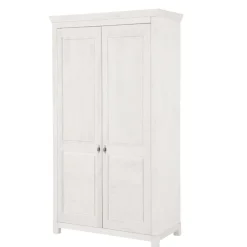 Wohnen Kleiderschränke<Weißer Kleiderschrank aus Kiefer Massivholz - Filippo