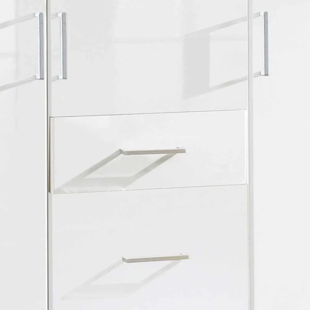 Wohnen Kleiderschränke<Weißer Kleiderschrank mit hochglänzender Front - Venture I