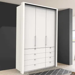 Wohnen Kleiderschränke|Schränke<Weißer Kombi-Kleiderschrank mit Gleittür - Donpiave