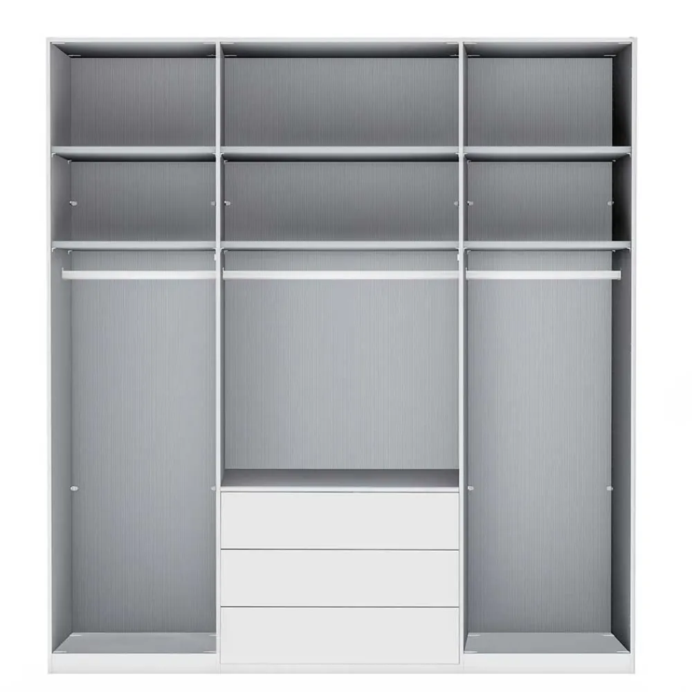 Wohnen Kleiderschränke|Schränke<Weißer Schlafzimmerschrank 3-türig - Rhoen
